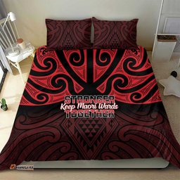 Keep Maori Wards New Zealand Bedding Set Stronger Together Aotearoa Taniko LT14