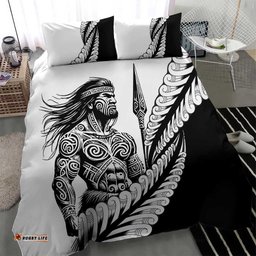 Koru Fern New Zealand Maori Tribal Warrior Bedding Set LT9