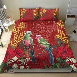 Merry Chrissie Australia King Parrots Bedding Set Aboriginal Art LT7