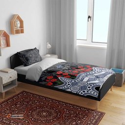 Geelong Cats ANZAC Day Bedding Set Indigenous Dot Art with Poppy Flower Tribute TS04