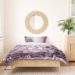 Manly Warringah Sea Eagles Rugby Bedding Set Australian Aboriginal Dot Painting Style TS04