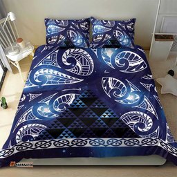 Matariki New Zealand Bedding Set NZ Niho Taniwha Maori New Year Blue Galaxy LT14