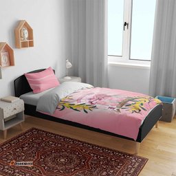 Galah Australia Day Bedding Set 26th January Golden Wattle Pink Color LT14