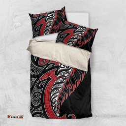 Koru Fern New Zealand Bedding Set Maori Tribal Pattern LT9