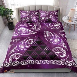 Matariki New Zealand Bedding Set NZ Niho Taniwha Maori New Year Purple Galaxy LT14