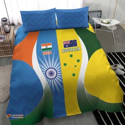 India Vs Australia Cricket Bedding Set Final Matchup LT05