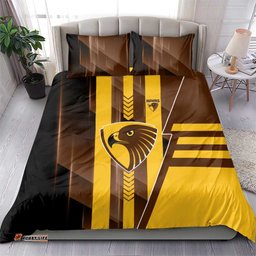 Hawthorn Hawks Bedding Set Modern Geometric Sports Graphic Style TS04