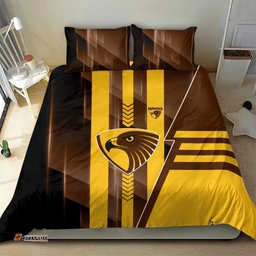 Hawthorn Hawks Bedding Set Modern Geometric Sports Graphic Style TS04