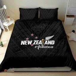 Football New Zealand Bedding Set Aotearoa United Black Version LT01