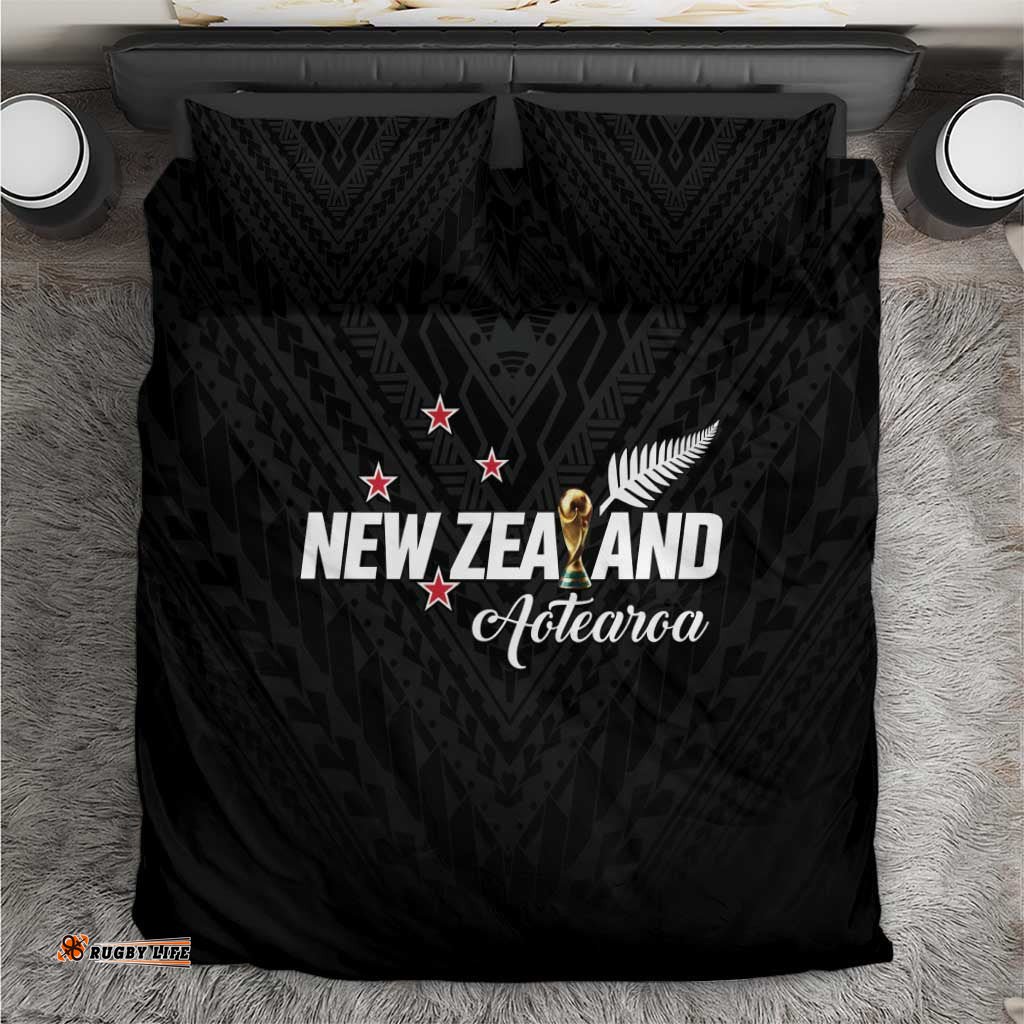 Football New Zealand Bedding Set Aotearoa United Black Version LT01