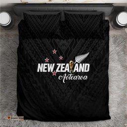 Football New Zealand Bedding Set Aotearoa United Black Version LT01