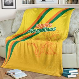 Joburg Super Kings Custom Blanket South African Cricket 2024 Sporty