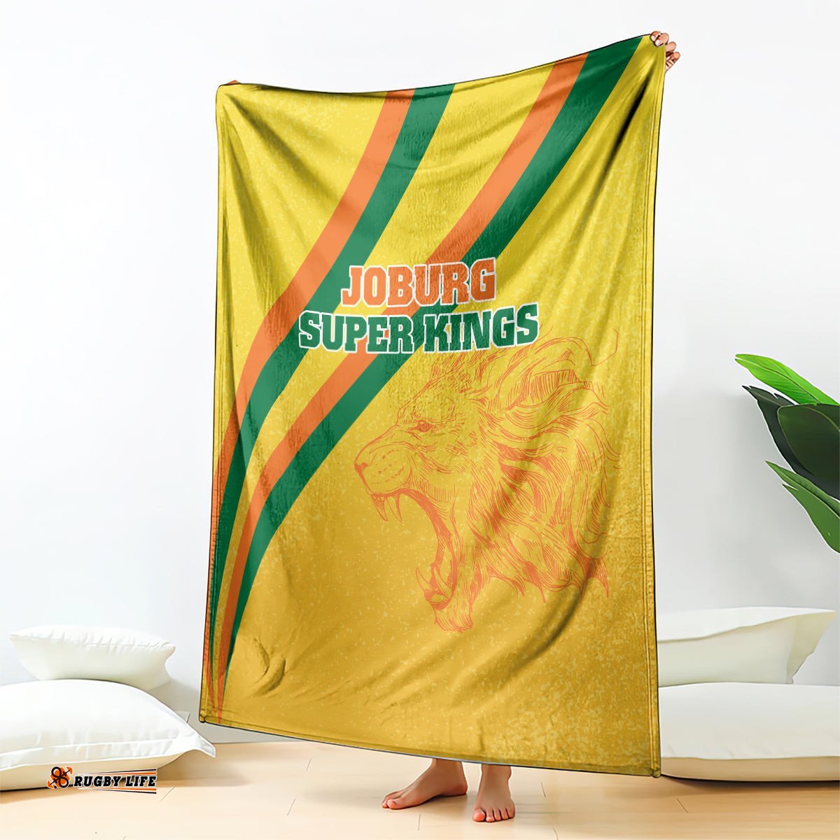 Joburg Super Kings Custom Blanket South African Cricket 2024 Sporty