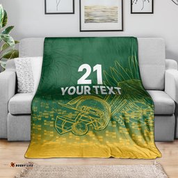 Custom South Africa Cricket Blanket Go Proteas World Cup Version Sproty