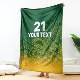 Custom South Africa Cricket Blanket Go Proteas World Cup Version Sproty