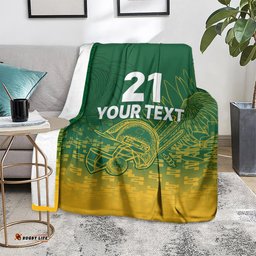 Custom South Africa Cricket Blanket Go Proteas World Cup Version Sproty