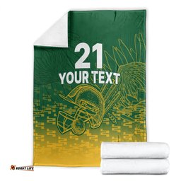 Custom South Africa Cricket Blanket Go Proteas World Cup Version Sproty