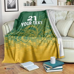 Custom South Africa Cricket Blanket Go Proteas World Cup Version Sproty