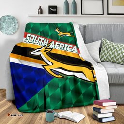 South Africa Premium Blanket Springboks Rugby Sporty Style