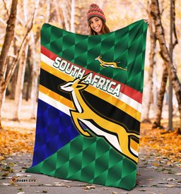 South Africa Premium Blanket Springboks Rugby Sporty Style