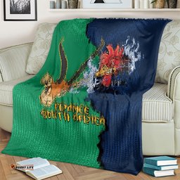 France South Africa Rugby Blanket Springboks and Gallic Rooster World Cup