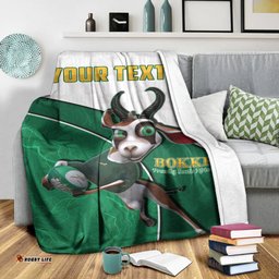 Custom Personalised South Africa Rugby Premium Blanket Proudly Springboks Cartoon Bokke African Pattern 05