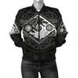Vikings Women's Bomber Jacket The Wolves Skoll And Hati A31