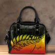 (Custom) New Zealand Shoulder Handbag Silver Fern Kiwi Personal Signature Reggae A02