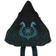 Vikings Hooded Coats , Aegishjalmur Helm Of Awe (Helm Of Terror) Blue Edition