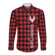 Canada Long Sleeve Button Shirt - Canada Day 2021 Lumberjack Buffalo Plaid A13