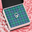 1sttheworld Jewelry - Flower Of Scotland Tartan Forever Love Necklace A7 | 1sttheworld