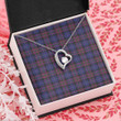 1sttheworld Jewelry - Pride Of Scotland Tartan Forever Love Necklace A7 | 1sttheworld