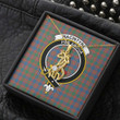 1sttheworld Jewelry - MacIntyre Ancient Clan Tartan Crest Graceful Love Giraffe Necklace A7 | 1sttheworld