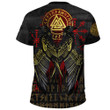 1sttheworld T-Shirt - Vikings Valknut and Ravens Tattoo A7