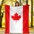 1sttheworld Blanket - Flag of Canada Premium Blanket A7