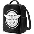 1sttheworld Lunch Bag - Raven With Open Wings Against Sacred Sign Of Vikings Lunch Bag A35