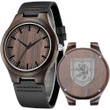1sttheworld Wooden Watch - Royal Scotland Engraved Wooden Watch A35