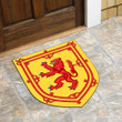 1sttheworld Doormat - Scotland Custom Shape Rubber Doormat A7 | 1sttheworld