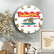 1sttheworld Clock - Canada Flag Of Prince Edward Island Wooden Clock A7 | 1sttheworld