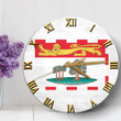 1sttheworld Clock - Canada Flag Of Prince Edward Island Wooden Clock A7