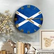 1sttheworld Clock - Flag of Scotland Flag Grunge Style Wooden Clock A7 | 1sttheworld