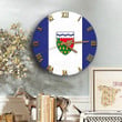 1sttheworld Clock - Canada Flag Of The Northwest Territories Wooden Clock A7 | 1sttheworld