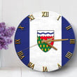 1sttheworld Clock - Canada Flag Of The Northwest Territories Wooden Clock A7