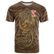 1sttheworld Tee - Sauchy Family Crest T-Shirt - Celtic Vintage Dragon With Knot A7 | 1sttheworld