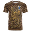 1sttheworld Tee - MacArthur Family Crest T-Shirt - Celtic Vintage Dragon With Knot A7 | 1sttheworld