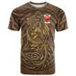 1sttheworld Tee - Finnie Family Crest T-Shirt - Celtic Vintage Dragon With Knot A7 | 1sttheworld