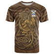 1sttheworld Tee - MacTurk Family Crest T-Shirt - Celtic Vintage Dragon With Knot A7 | 1sttheworld
