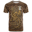 1sttheworld Tee - Walrond Family Crest T-Shirt - Celtic Vintage Dragon With Knot A7 | 1sttheworld