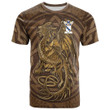 1sttheworld Tee - Rynd Family Crest T-Shirt - Celtic Vintage Dragon With Knot A7 | 1sttheworld
