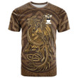 1sttheworld Tee - Airth Family Crest T-Shirt - Celtic Vintage Dragon With Knot A7 | 1sttheworld